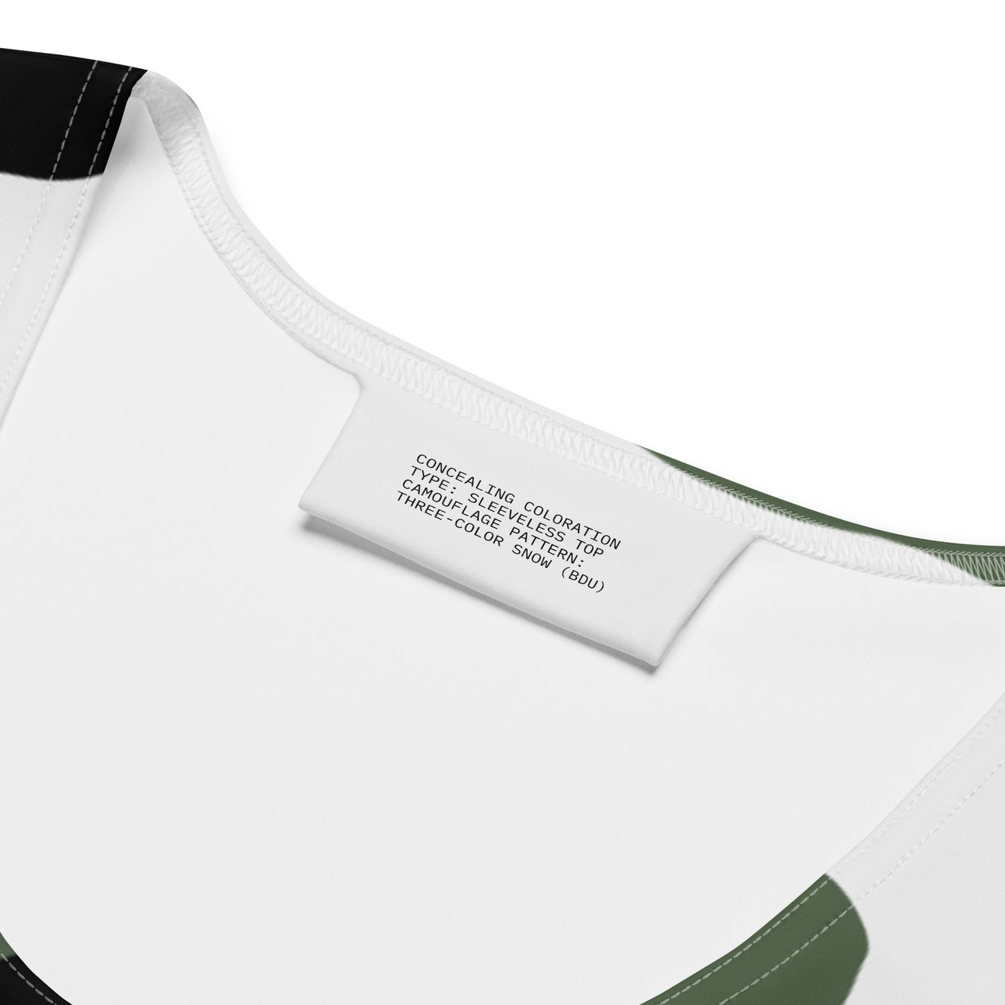 Snow BDU Camo Crop Top (Three-Color Snow) _ Concealing Coloration