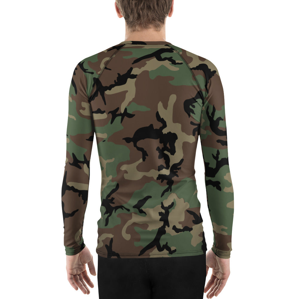 M81 Woodland Camo LS Rash Guard _ Concealing Coloration