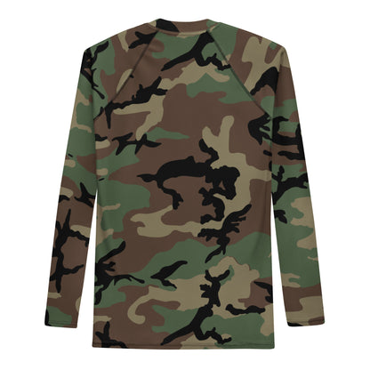 M81 Woodland Camo LS Rash Guard _ Concealing Coloration