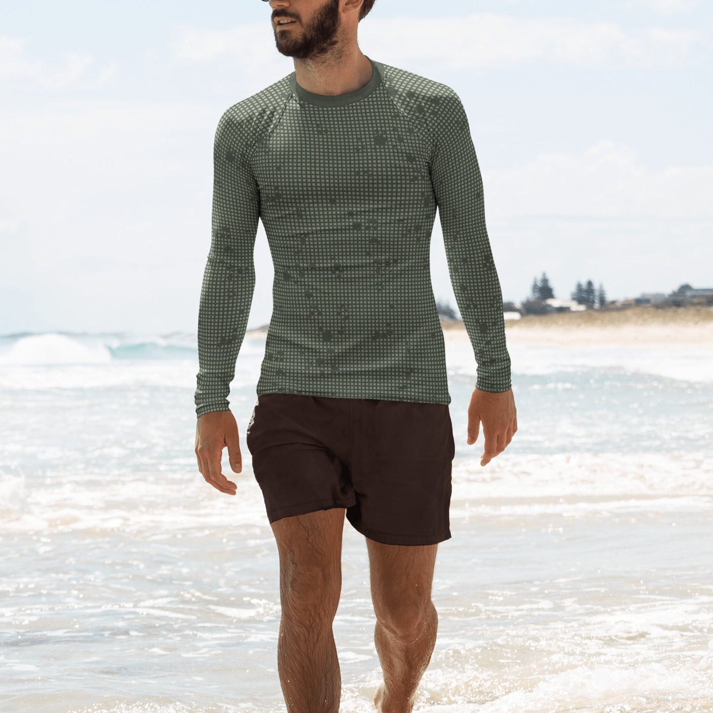 Desert Night Camo LS Rash Guard