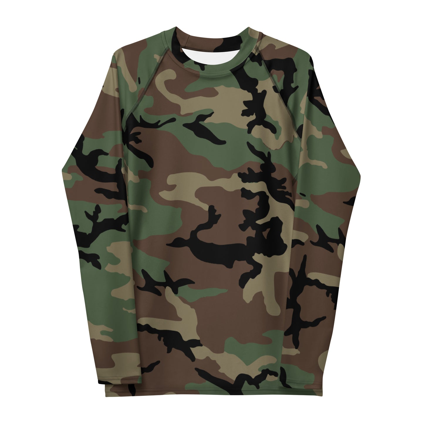 M81 Woodland Camo LS Rash Guard _ Concealing Coloration
