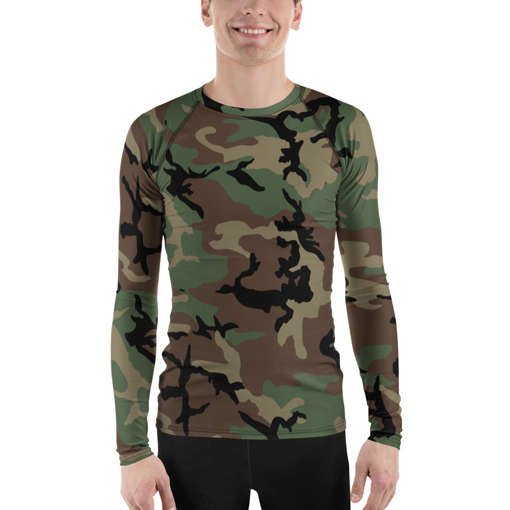 M81 Woodland Camo LS Rash Guard _ Concealing Coloration