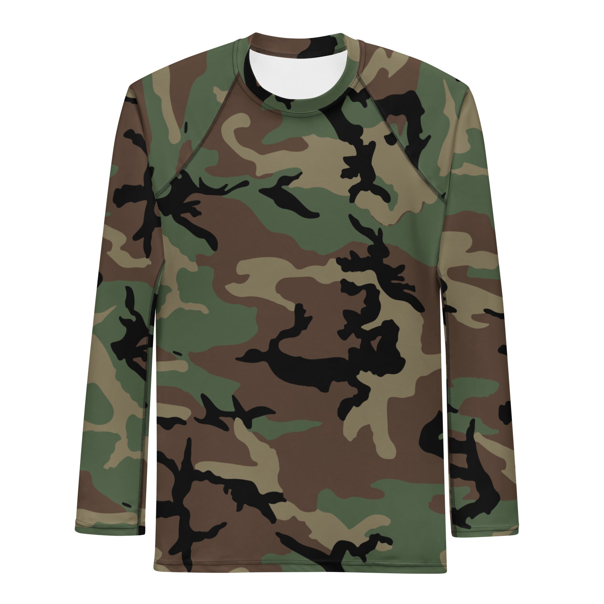 M81 Woodland Camo LS Rash Guard _ Concealing Coloration