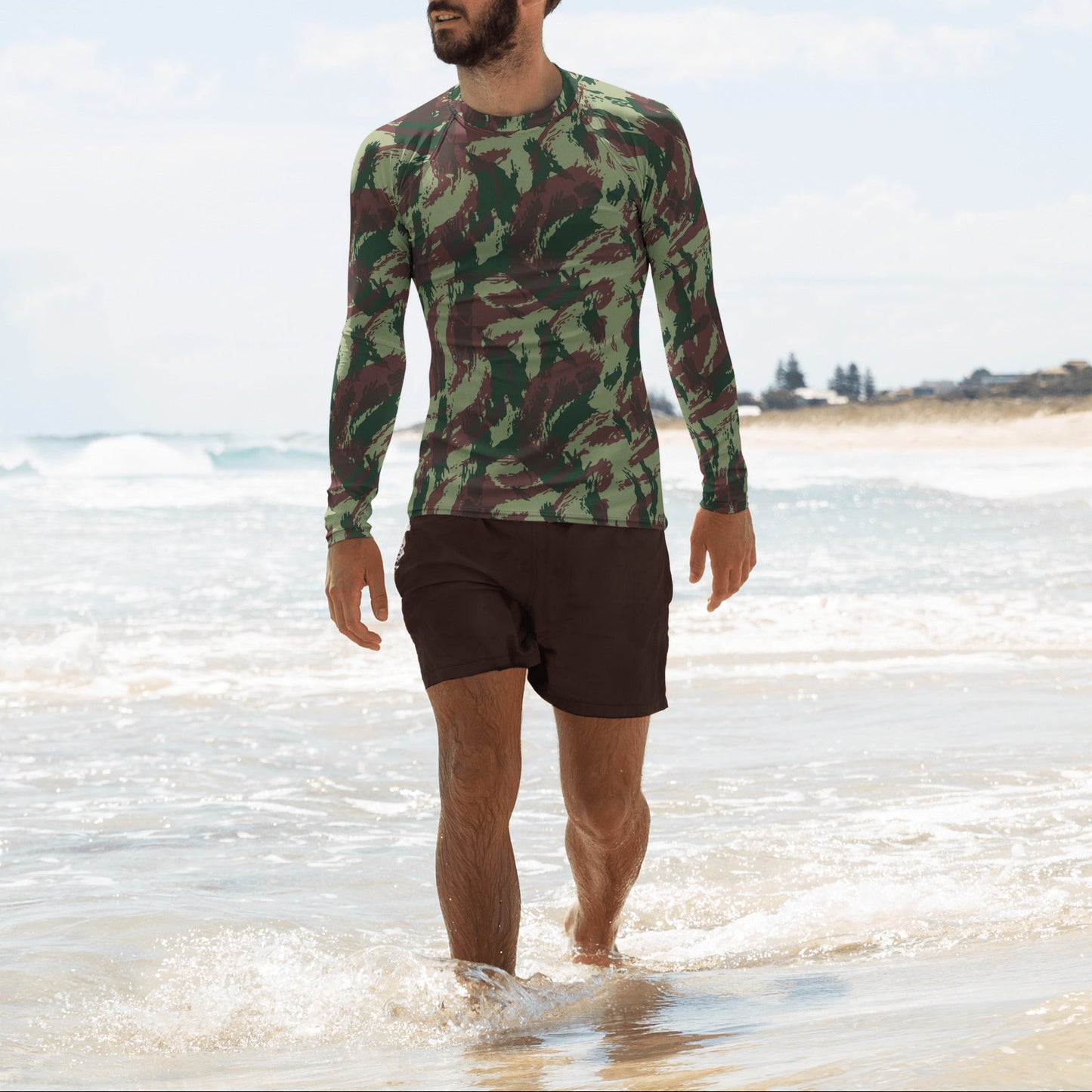 Portuguese Lizard Camo LS Rash Guard