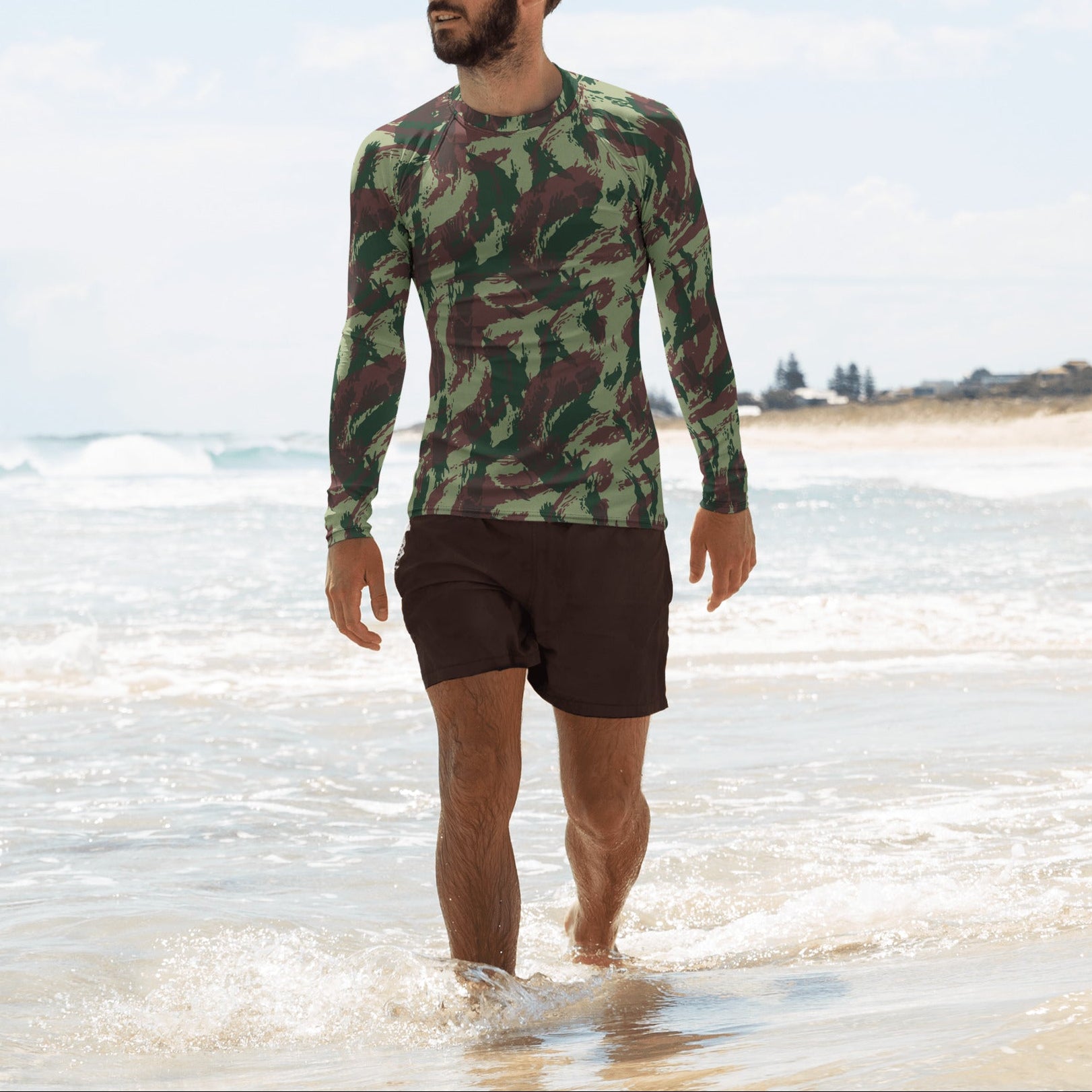 Portuguese Lizard Camo LS Rash Guard