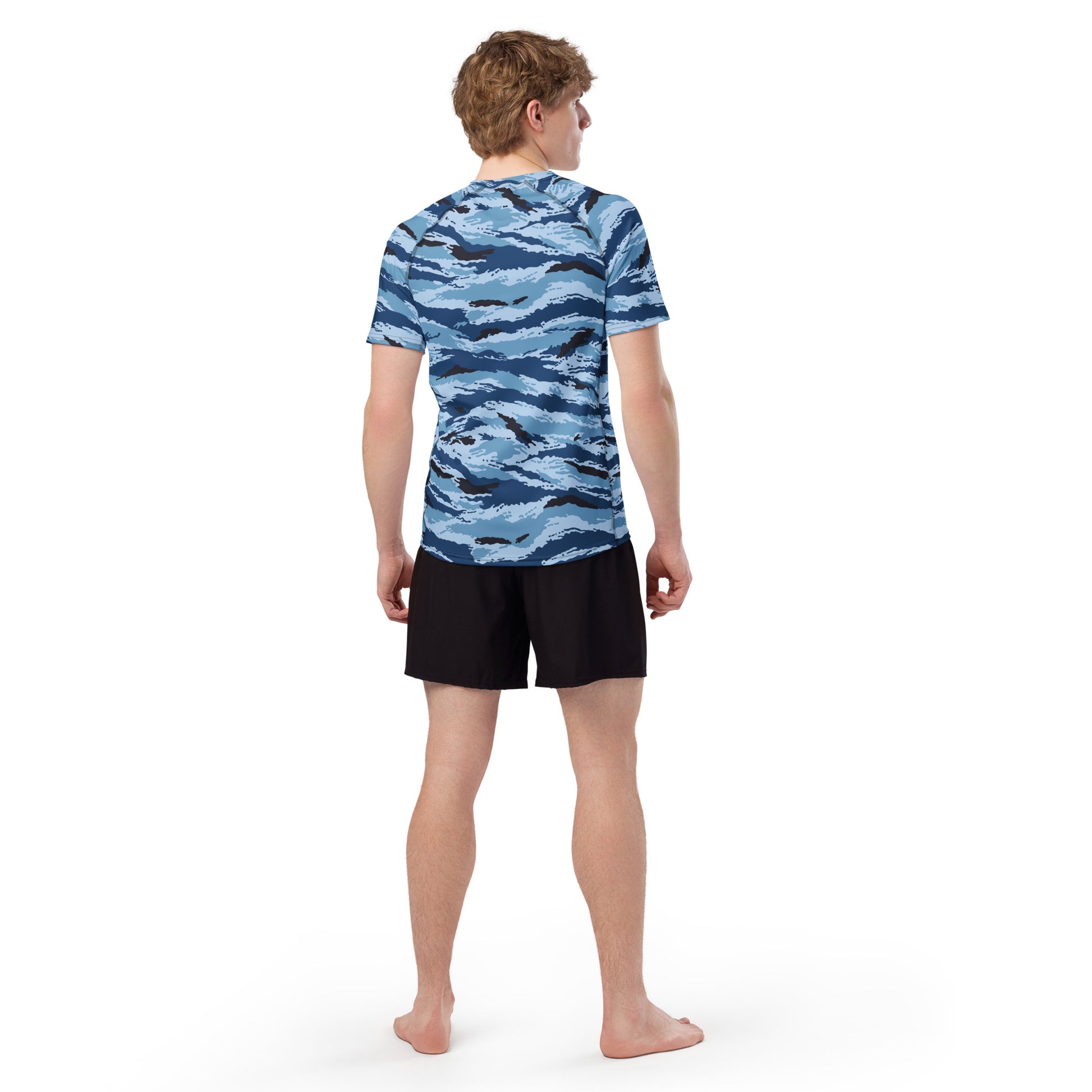 Kamysh Blue Camo SS Rash Guard