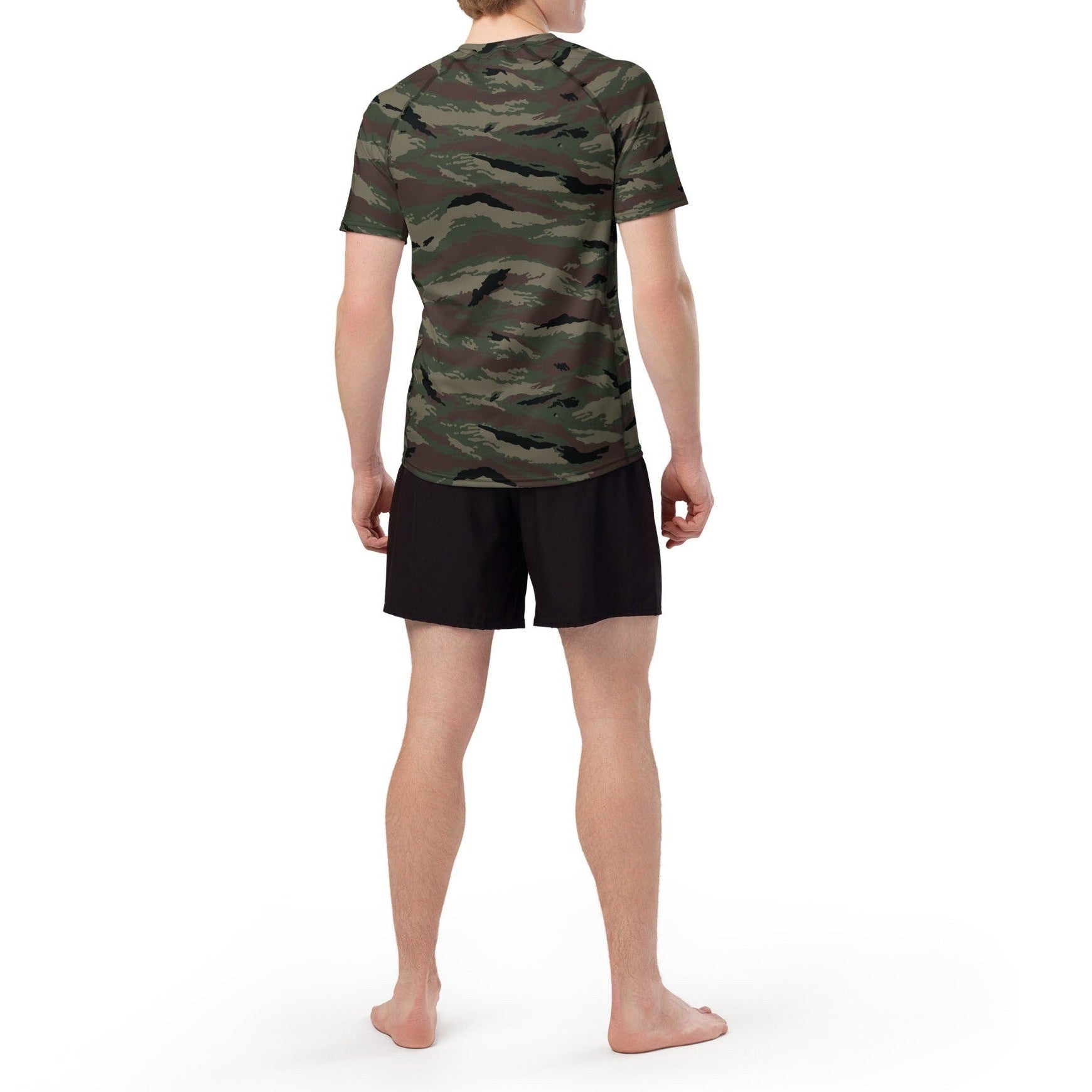 Kamysh Woodland Camo SS Rash Guard _ Concealing Coloration