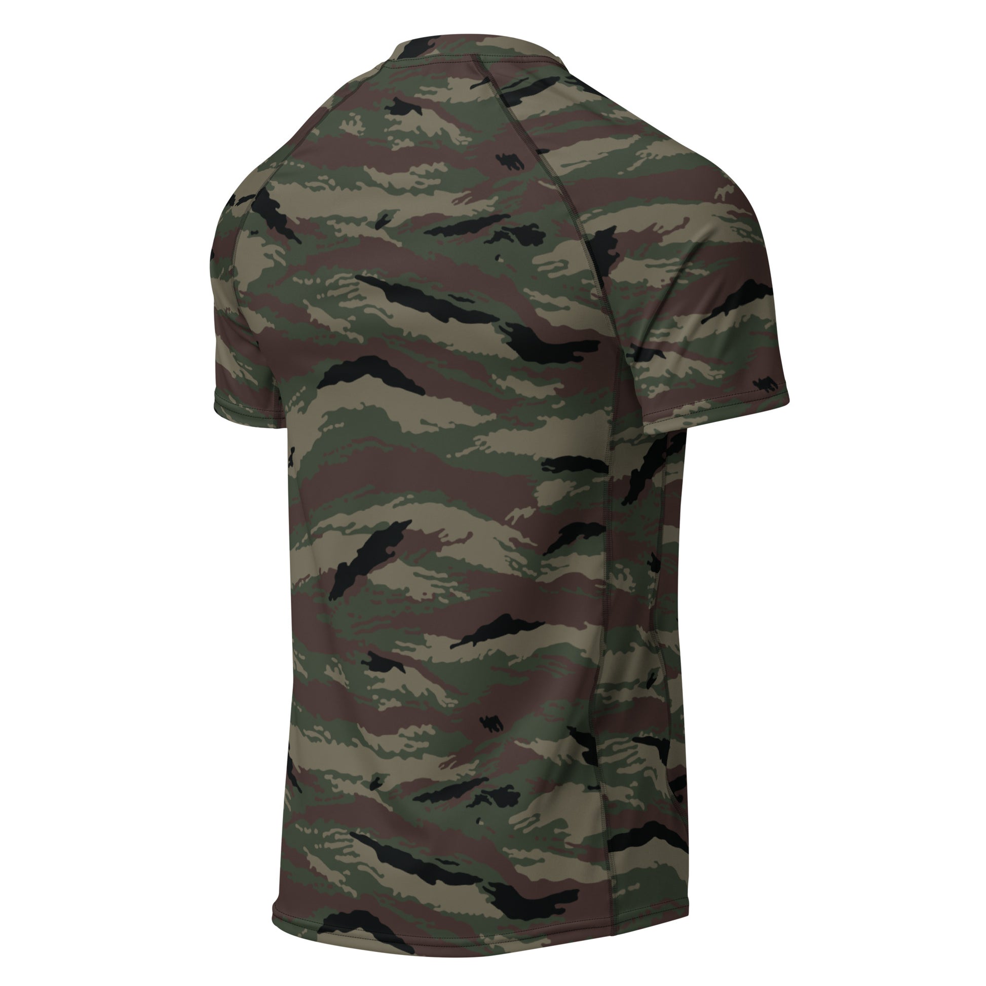Kamysh Woodland Camo SS Rash Guard _ Concealing Coloration