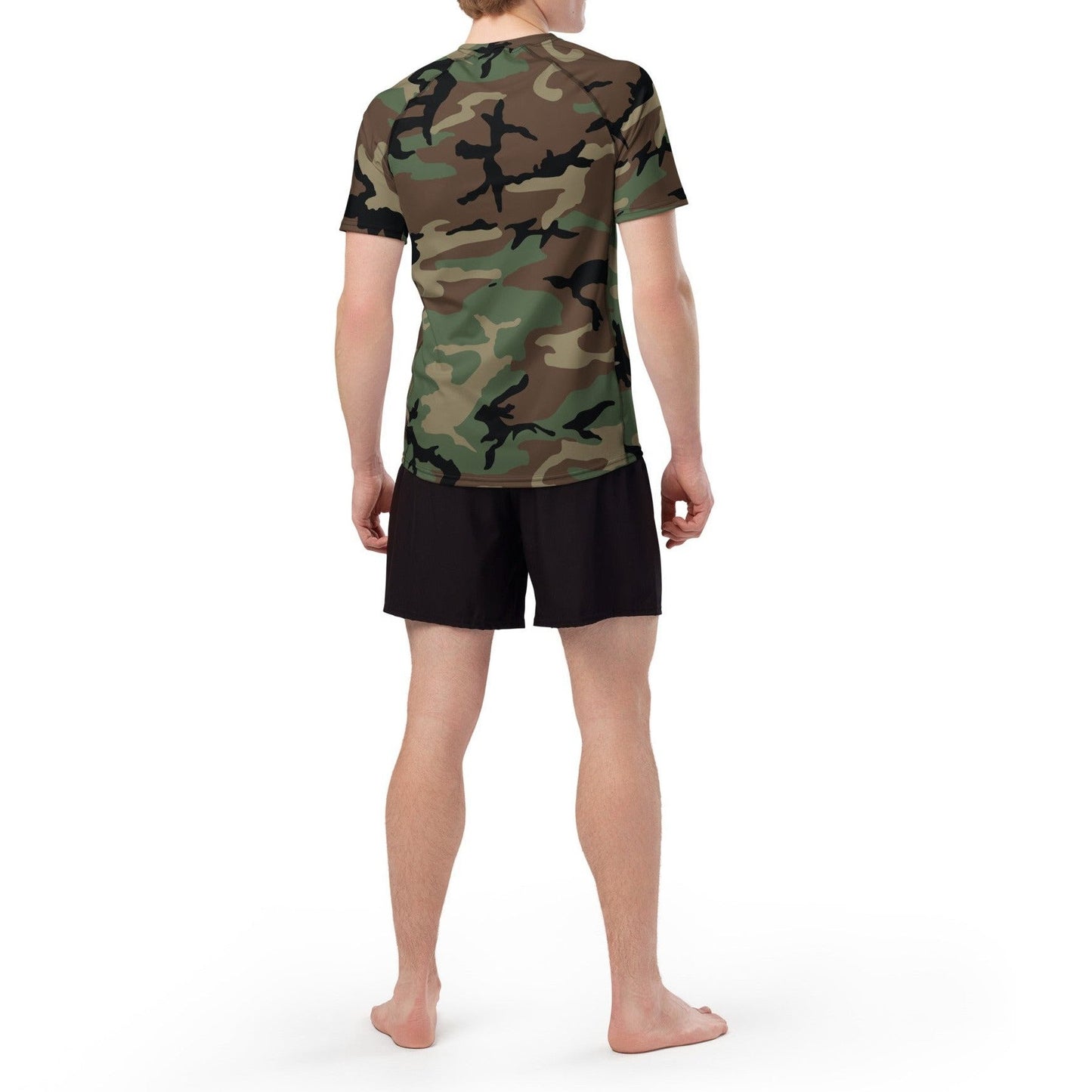 M81 Woodland Camo SS Rash Guard _ Concealing Coloration