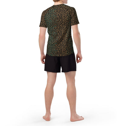 Leopard Spot Camo SS Rash Guard _ Concealing Coloration
