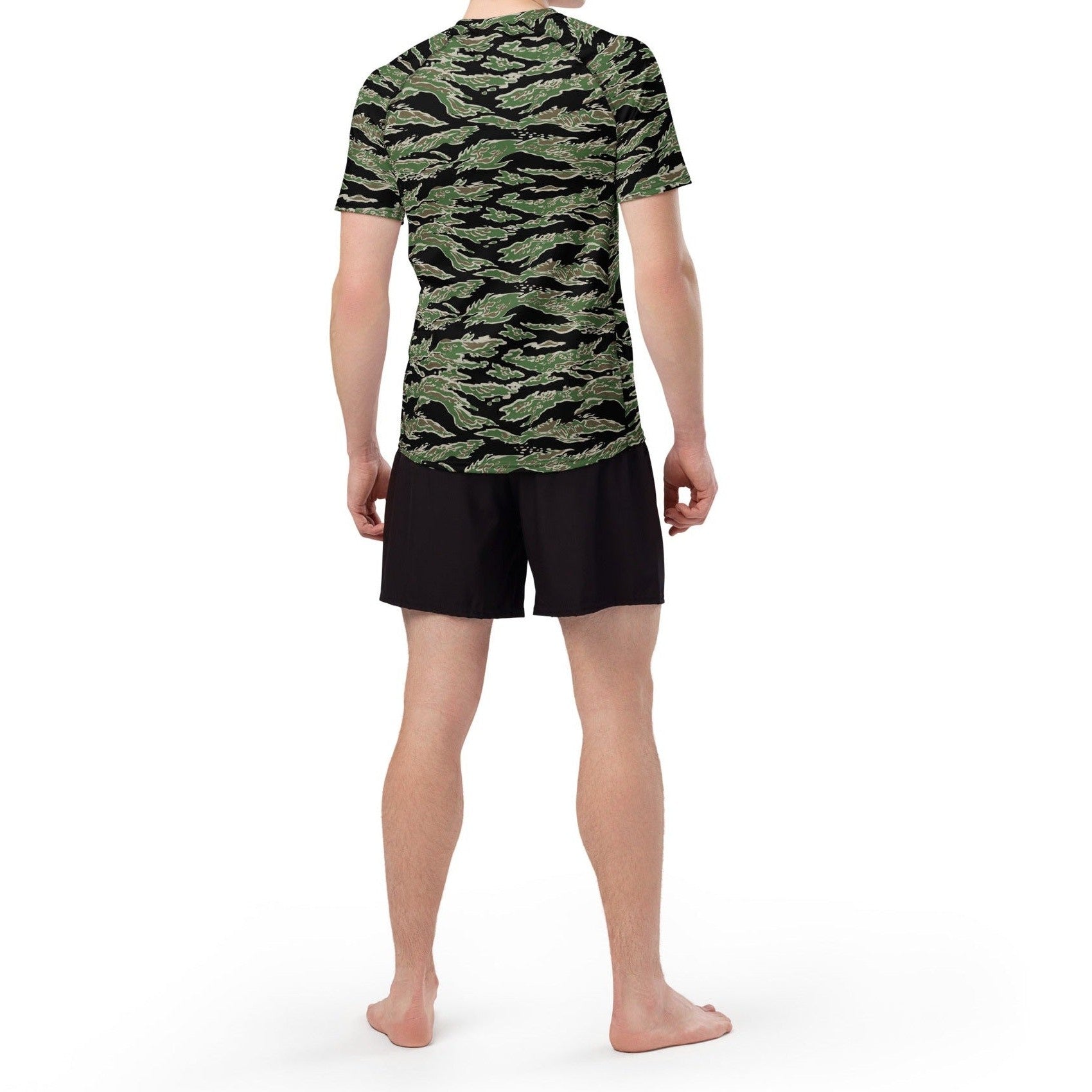 Tiger Stripe LLS Camo SS Rash Guard _ Concealing Coloration