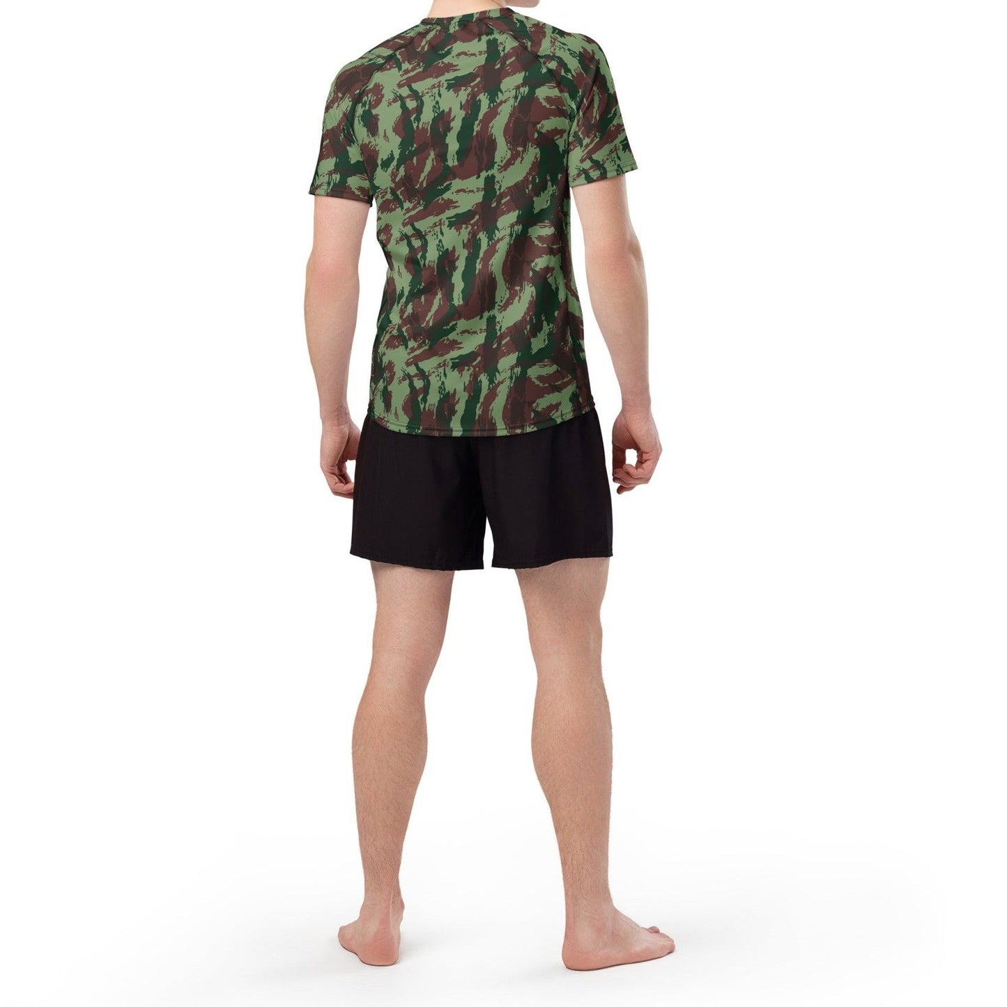 Portuguese Lizard Camo SS Rash Guard _ Concealing Coloration