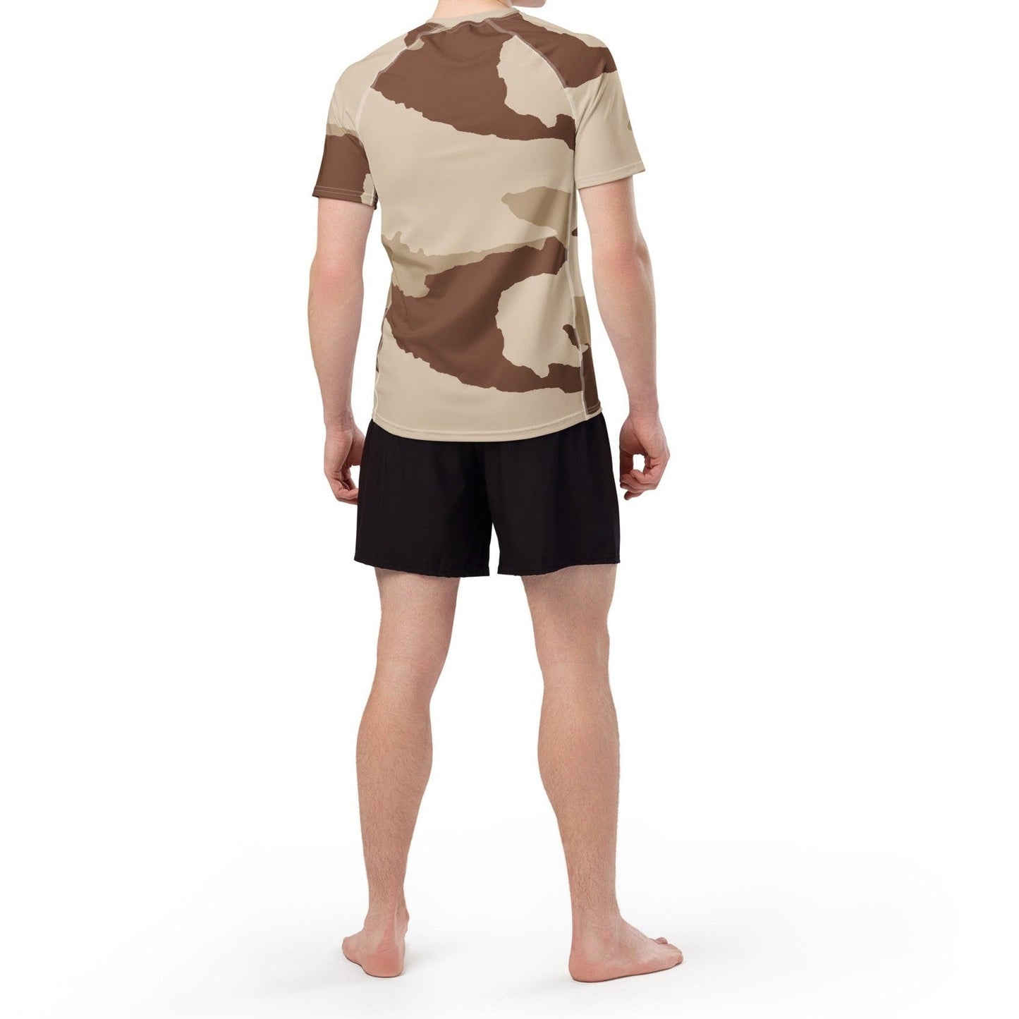 Desert Daguet Camo SS Rash Guard _ Concealing Coloration