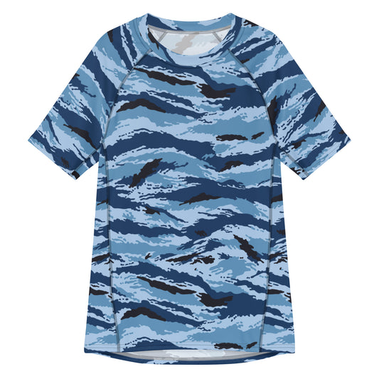 Kamysh Blue Camo SS Rash Guard