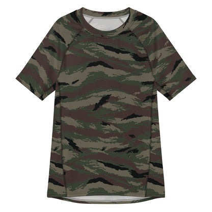 Kamysh Woodland Camo SS Rash Guard _ Concealing Coloration