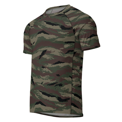 Kamysh Woodland Camo SS Rash Guard _ Concealing Coloration