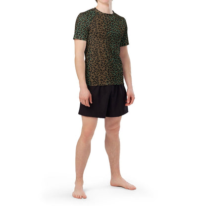 Leopard Spot Camo SS Rash Guard _ Concealing Coloration