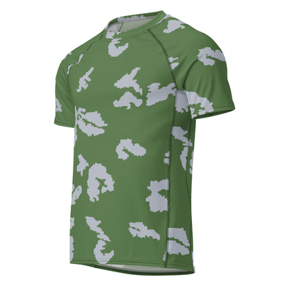 KLMK Camo SS Rash Guard _ Concealing Coloration