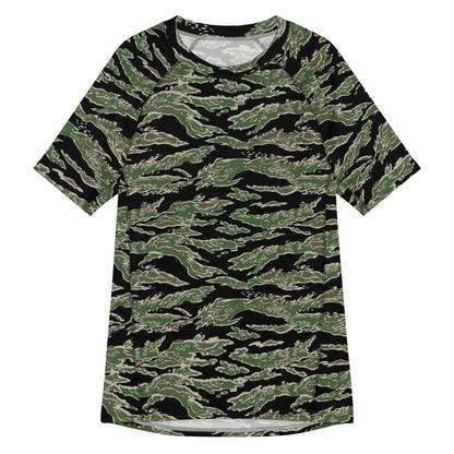 Tiger Stripe LLS Camo SS Rash Guard _ Concealing Coloration
