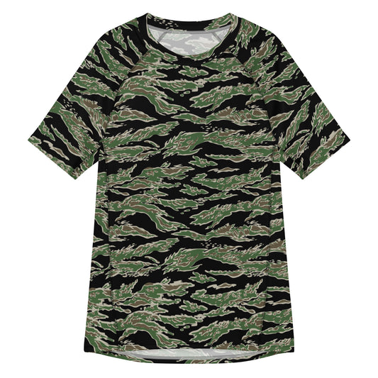 Tiger Stripe LLS Camo SS Rash Guard _ Concealing Coloration