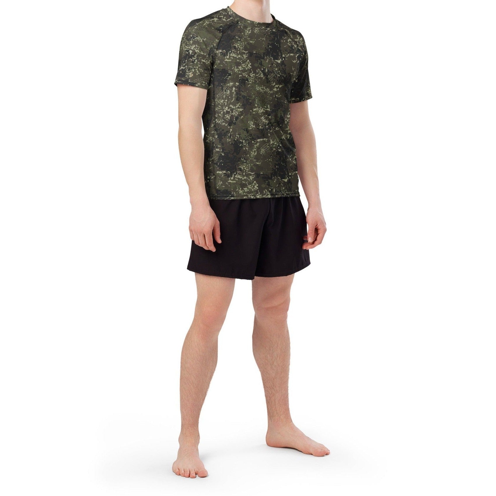 BlindTech Forest Camo SS Rash Guard _ Concealing Coloration