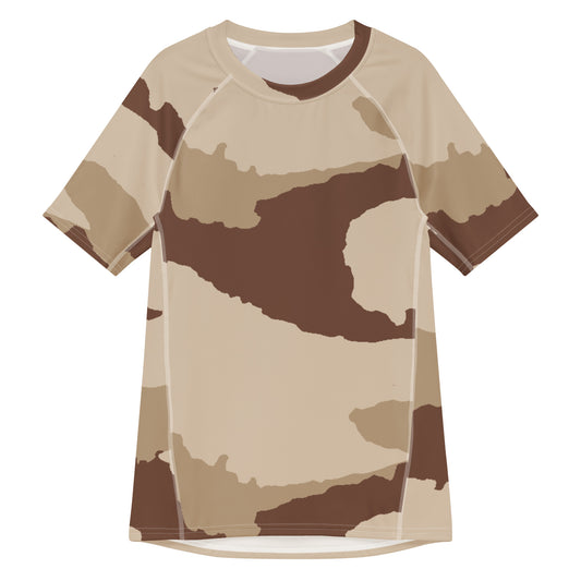 Desert Daguet Camo SS Rash Guard _ Concealing Coloration
