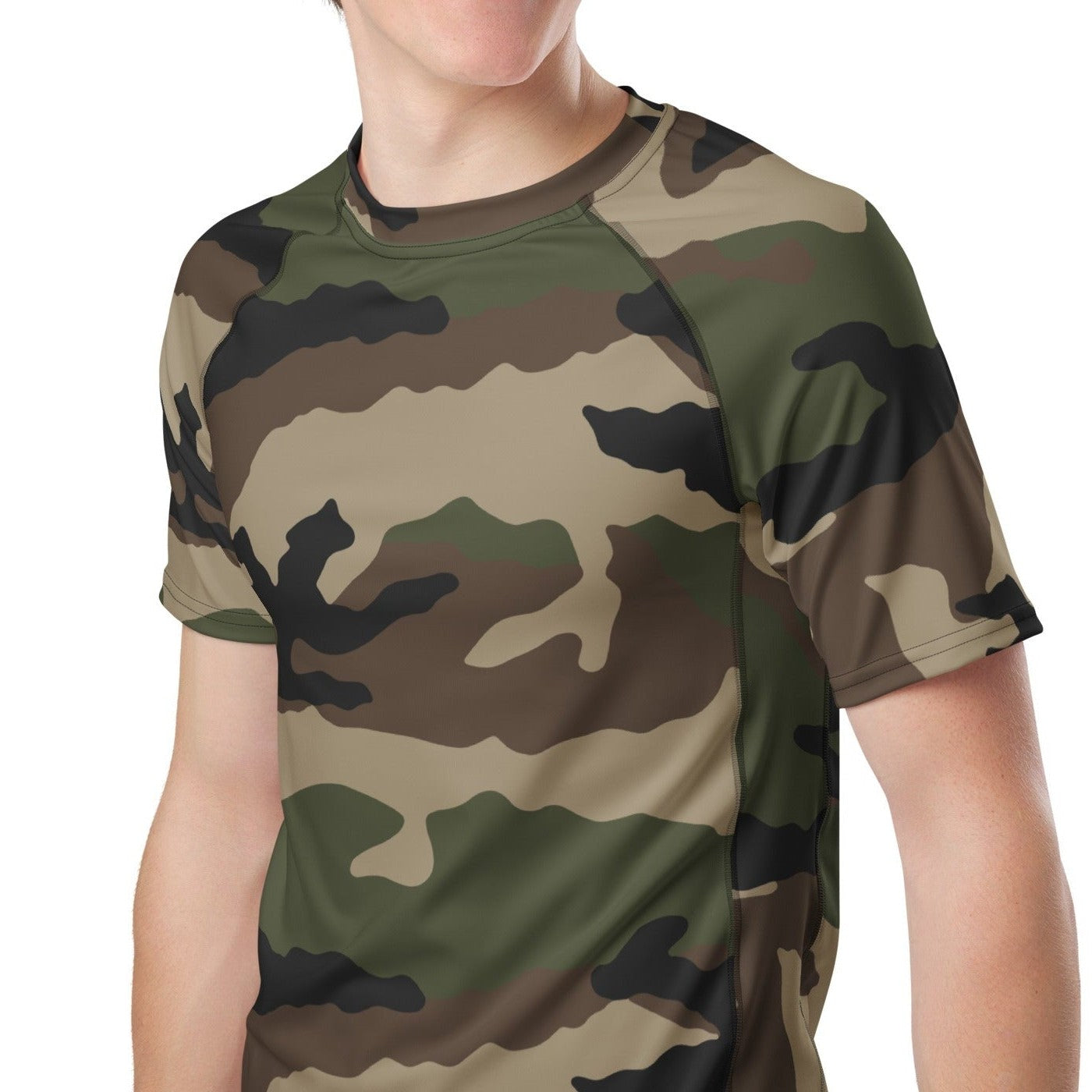 CCE Camo SS Rash Guard _ Concealing Coloration