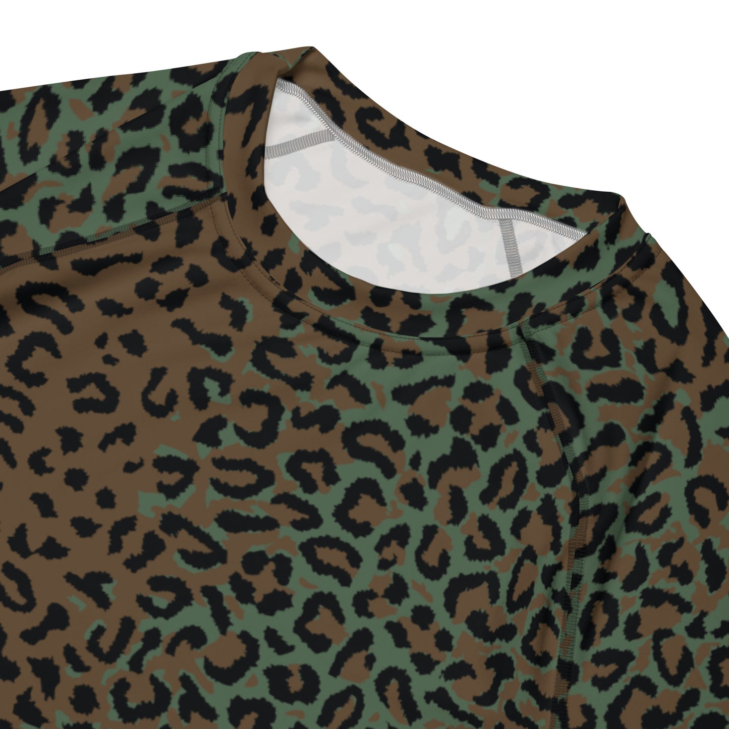 Leopard Spot Camo SS Rash Guard _ Concealing Coloration