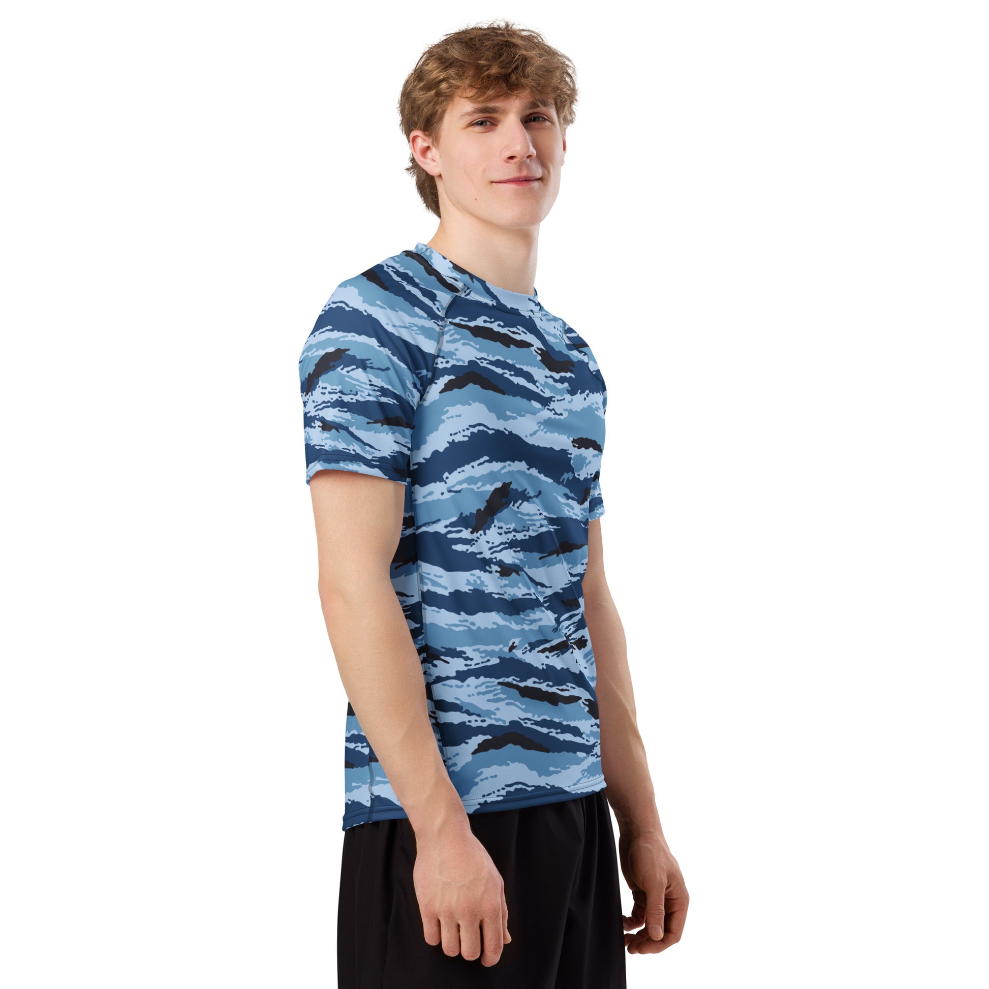 Kamysh Blue Camo SS Rash Guard