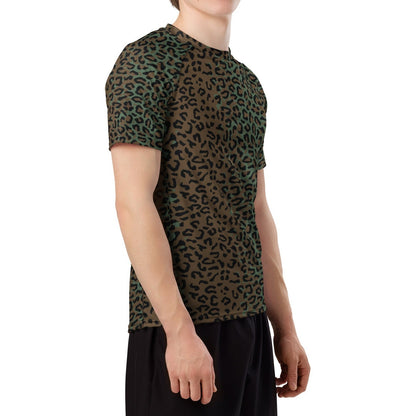 Leopard Spot Camo SS Rash Guard _ Concealing Coloration