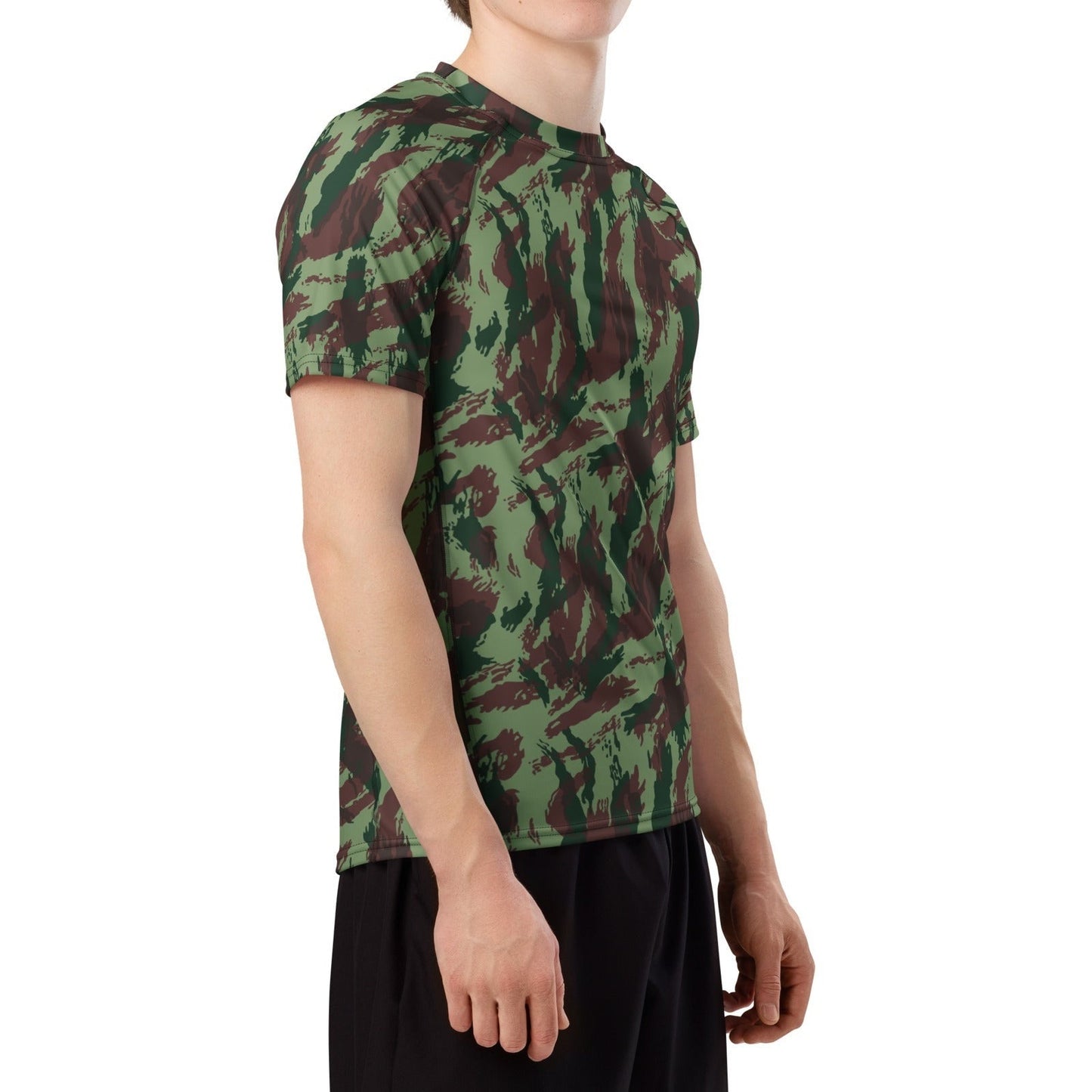 Portuguese Lizard Camo SS Rash Guard _ Concealing Coloration