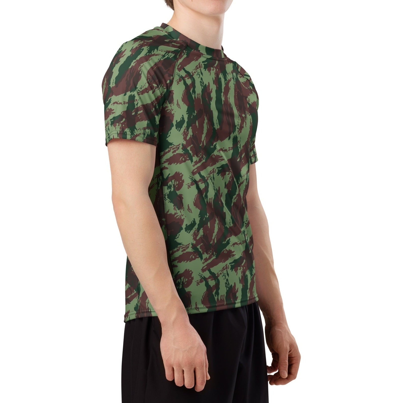 Portuguese Lizard Camo SS Rash Guard _ Concealing Coloration
