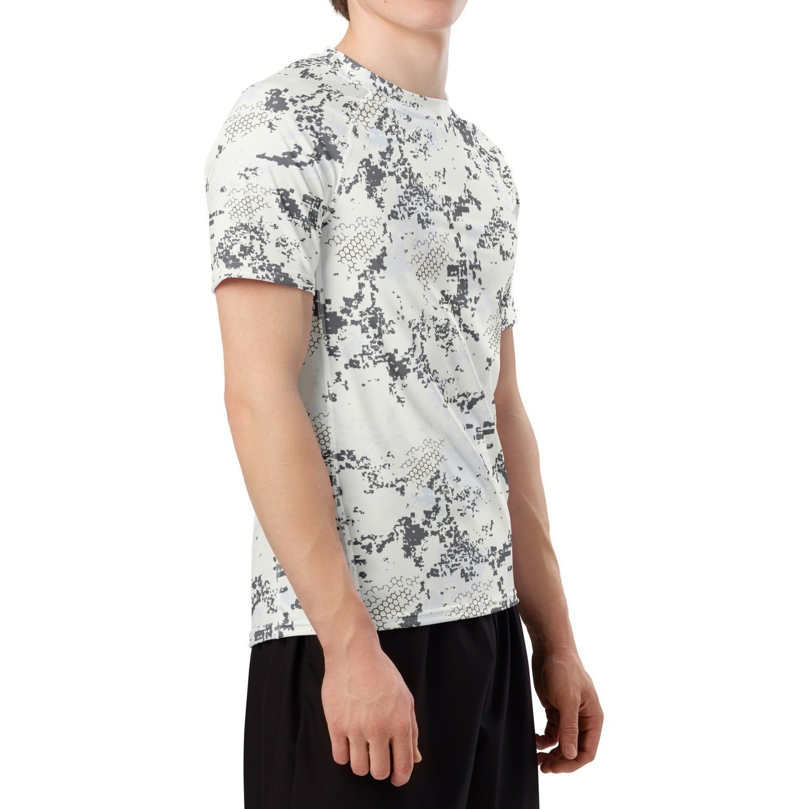 BlindTech Snow Camo SS Rash Guard _ Concealing Coloration