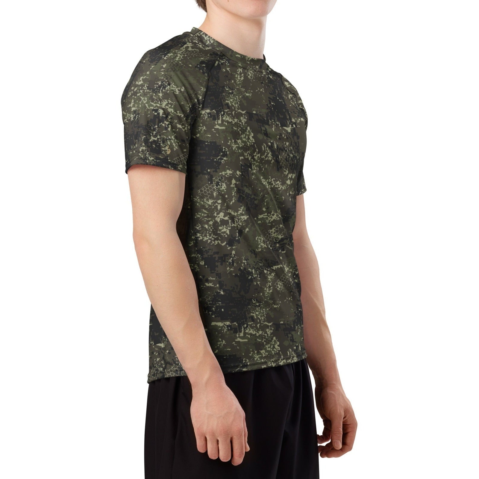 BlindTech Forest Camo SS Rash Guard _ Concealing Coloration