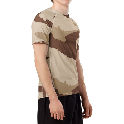 Desert Daguet Camo SS Rash Guard _ Concealing Coloration