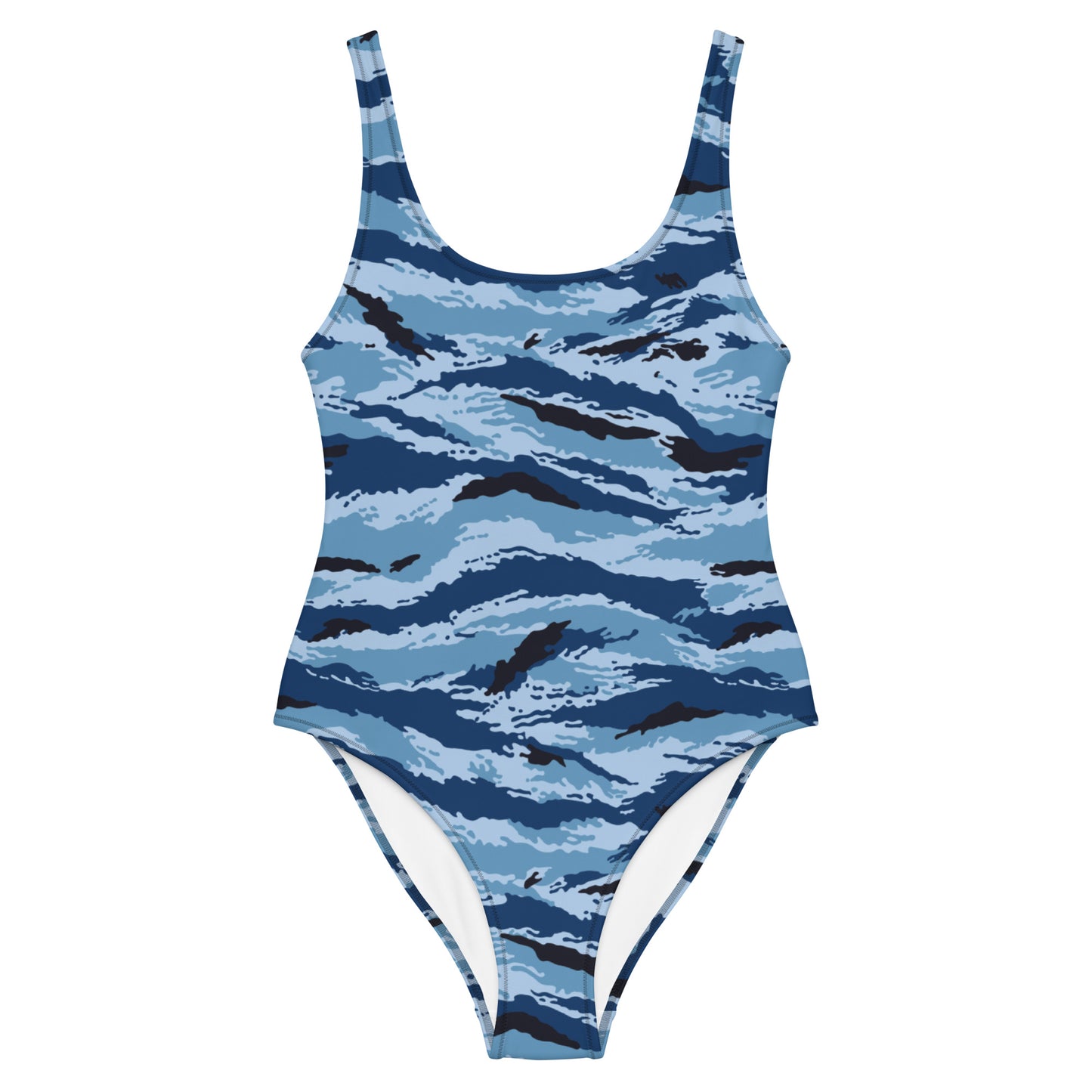 Kamysh Blue Camo One-Piece Swimsuit