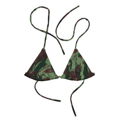 Portuguese Lizard Camo String Bikini Top
