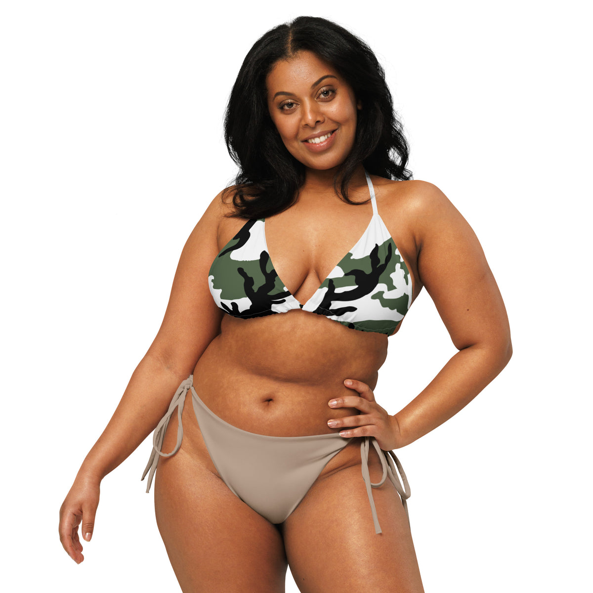 Snow BDU Camo String Bikini Top