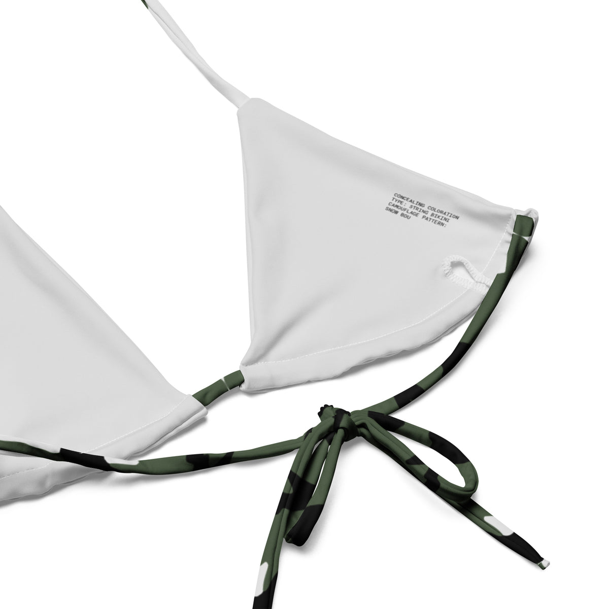 Snow BDU Camo String Bikini Top