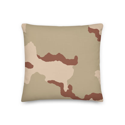 Three-Color Desert Camo 18" Throw Pillow - Concealing Coloration