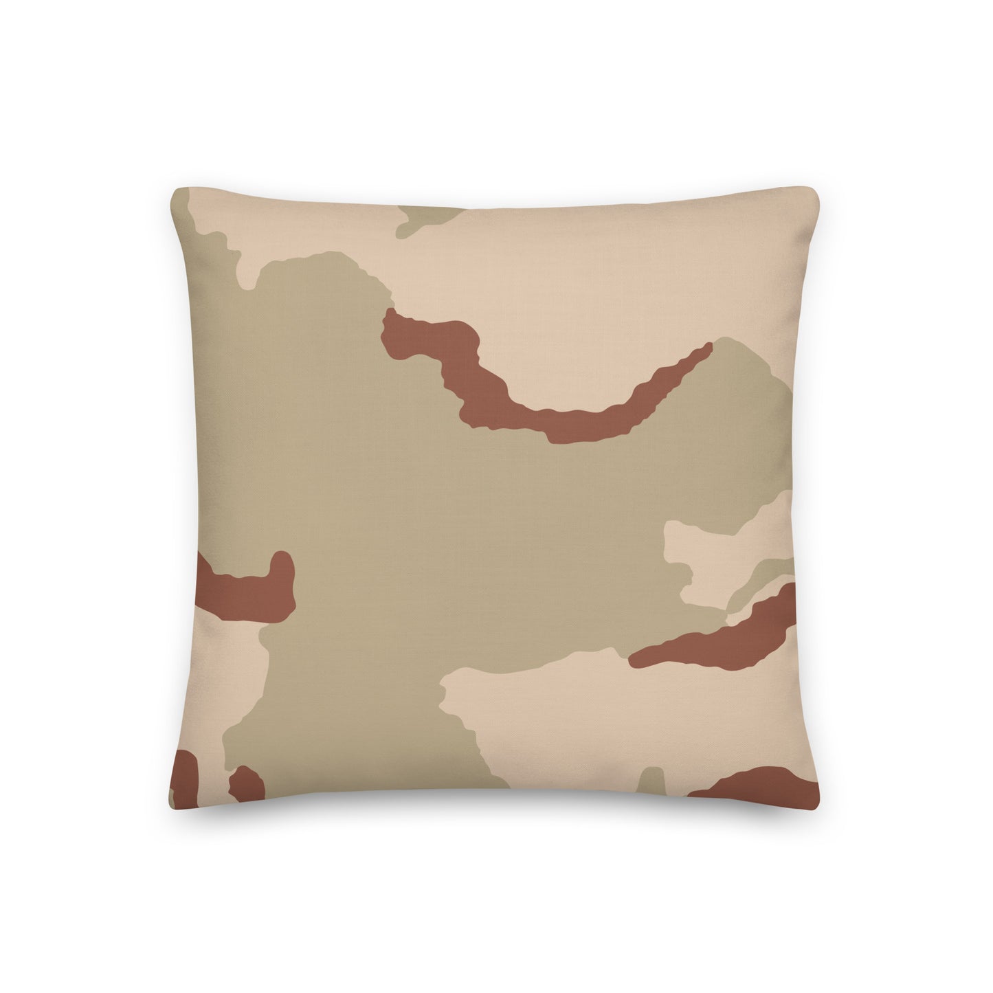Three-Color Desert Camo 18" Throw Pillow - Concealing Coloration