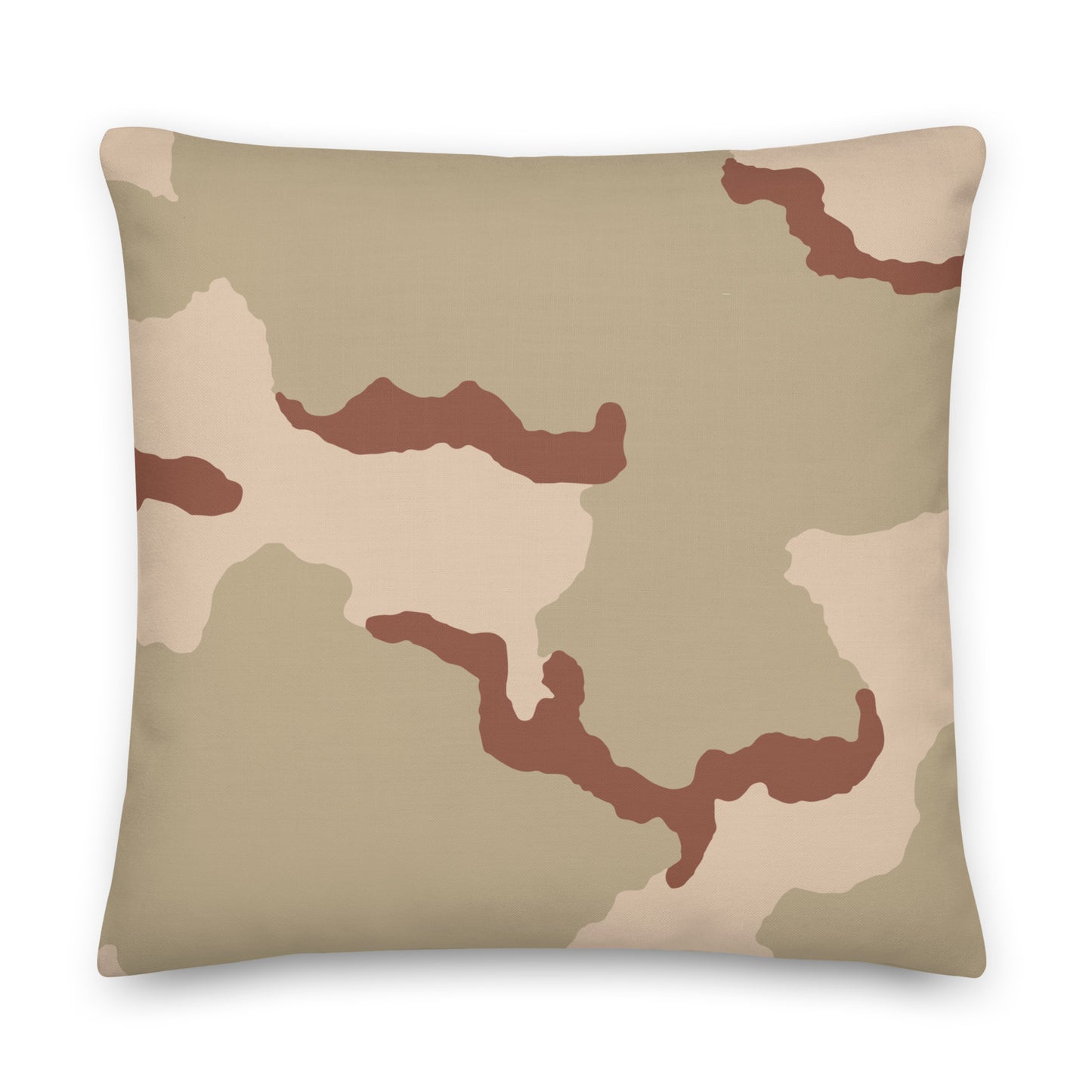 Three-Color Desert Camo 22" Throw Pillow - Concealing Coloration