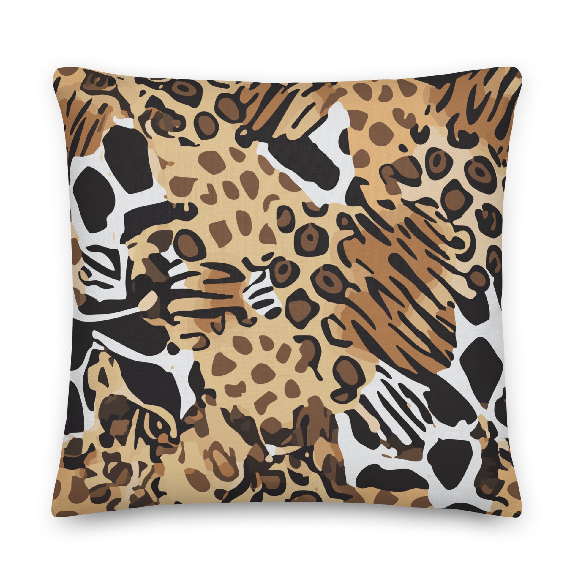Animals Camo 22" Throw Pillow
