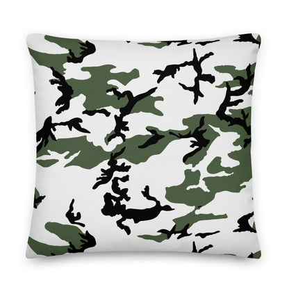 Three-Color Snow Camo 22" Throw Pillow.