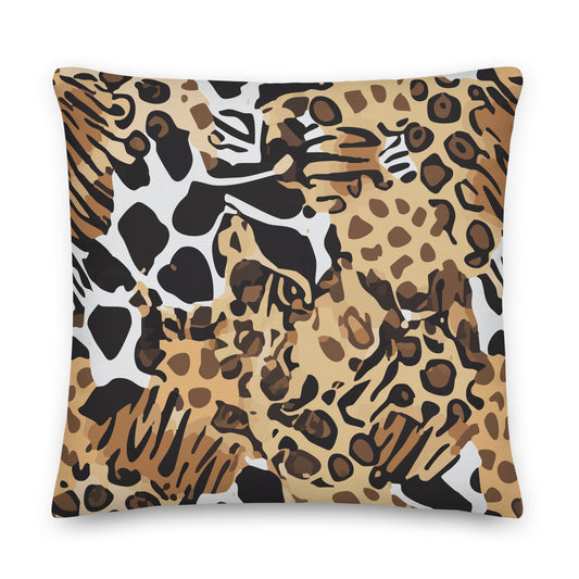 Animals Camo 22" Throw Pillow