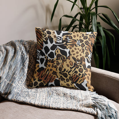 Animals Camo 22" Throw Pillow