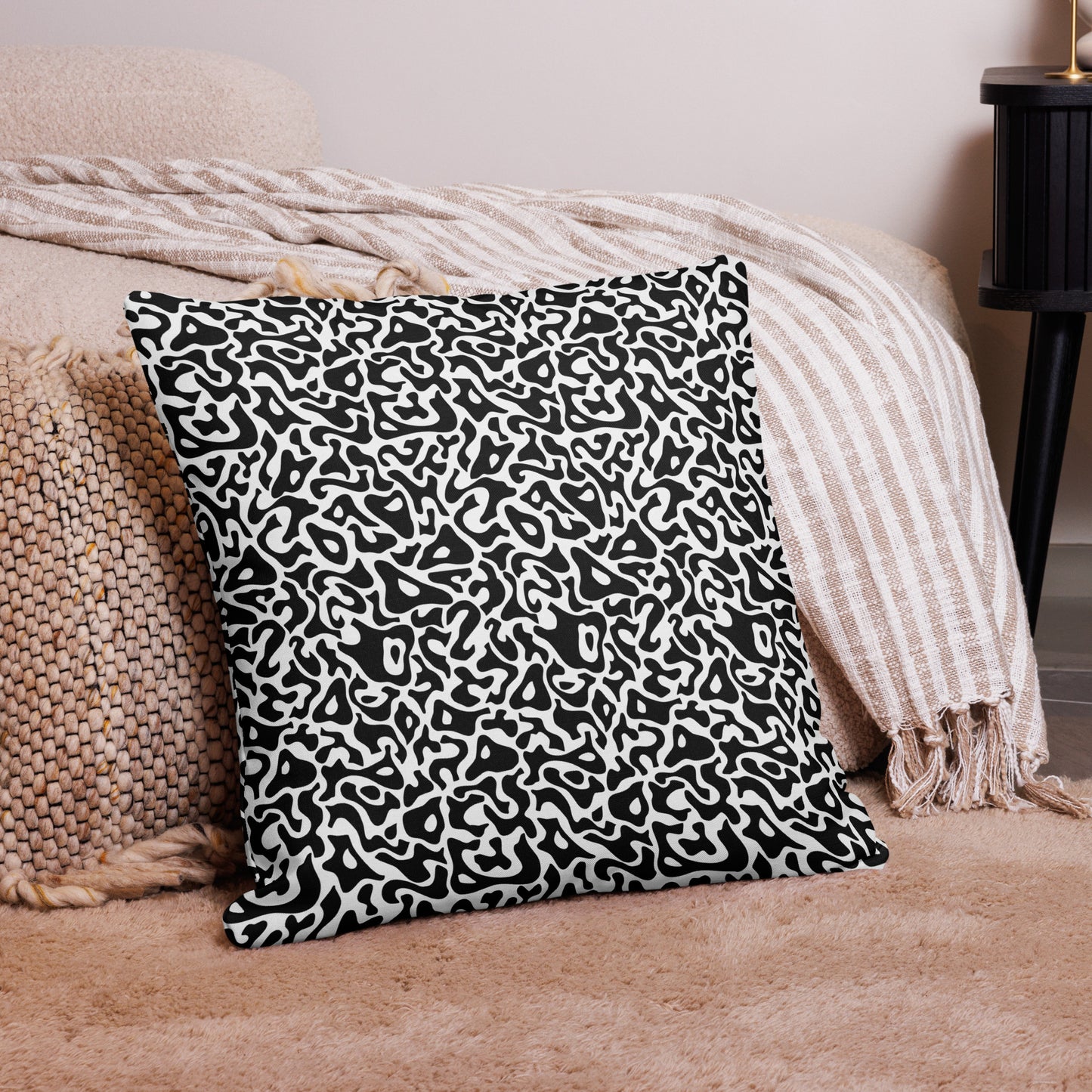 KMA Bacteria Camo 22" Throw Pillow