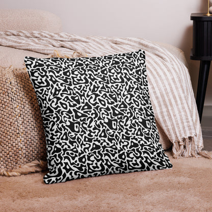 KMA Bacteria Camo 22" Throw Pillow