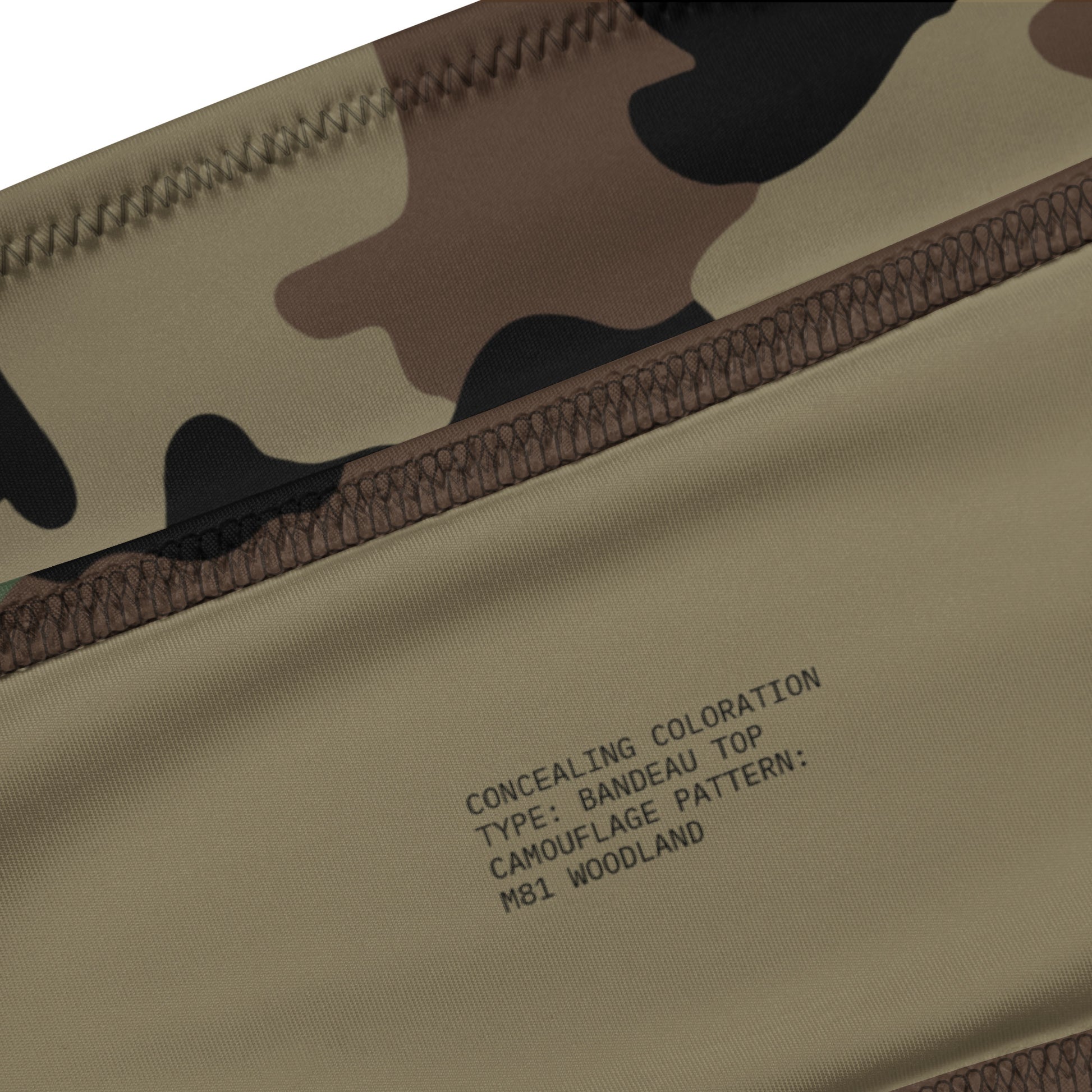 M81 Woodland Camo Bandeau Top
