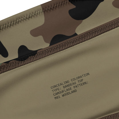 M81 Woodland Camo Bandeau Top